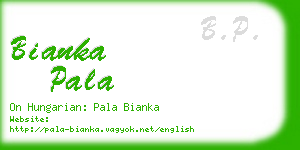 bianka pala business card